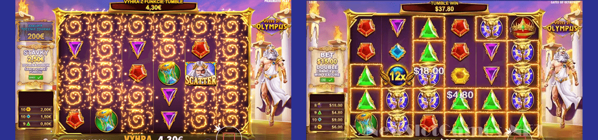 Gates of Olympus Online-Spielautomat um Geld